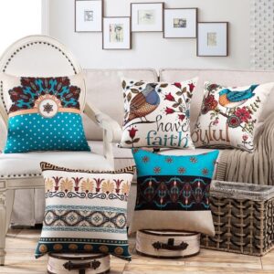 Tropical Bird Print Pillow Case