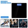 Digital Bathroom Scales 180KG Body Weight Weighing Scale LCD Electronic Black