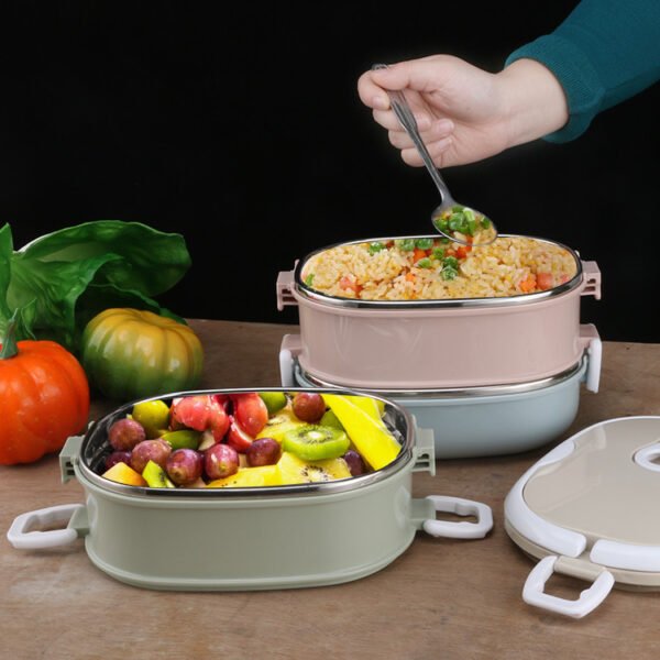 Insulated Stainless Steel Lunch Box for Work and School