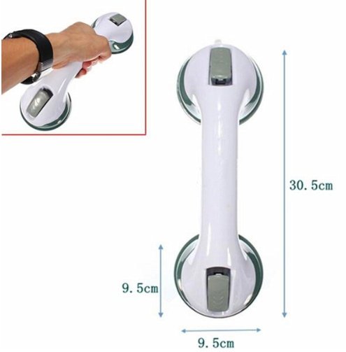 Bathroom Suction Cup Grab Bar – Anti-Slip Support Handle for Smooth Surfaces