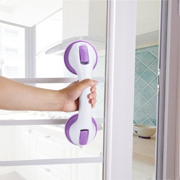 Bathroom Suction Cup Grab Bar – Anti-Slip Support Handle for Smooth Surfaces