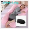 U-Shaped Pregnancy Pillow for Maternity and Side Sleeping Support