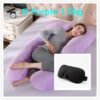 U-Shaped Pregnancy Pillow for Maternity and Side Sleeping Support