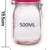 Reusable Waterproof Snack Storage Bag – 1L Zipper-Seal Food Bag