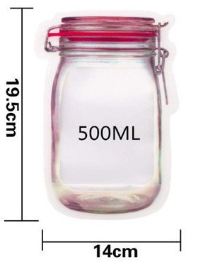 Reusable Waterproof Snack Storage Bag – 1L Zipper-Seal Food Bag