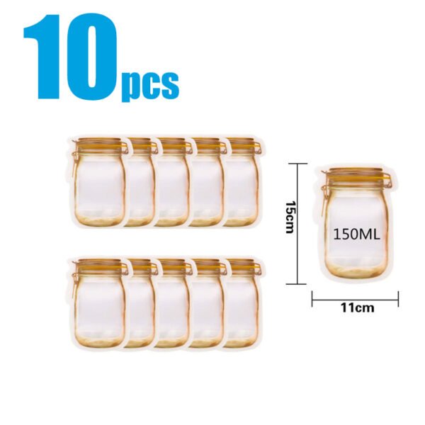 Reusable Waterproof Snack Storage Bag – 1L Zipper-Seal Food Bag