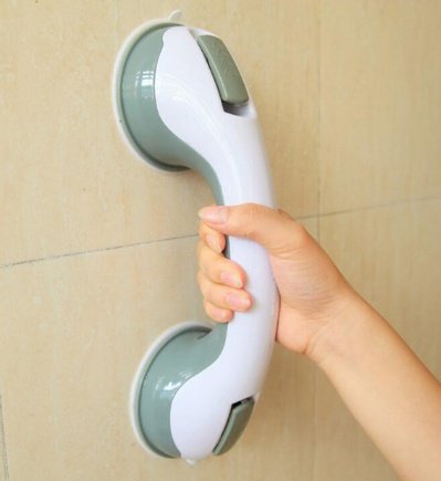 Bathroom Suction Cup Grab Bar – Anti-Slip Support Handle for Smooth Surfaces