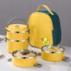 Stainless Steel Insulated Lunch Box with Lid and Cutlery