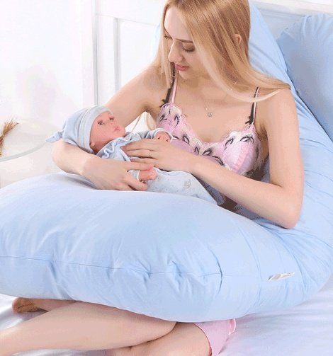 U-Shaped Pregnancy Pillow for Maternity and Side Sleeping Support