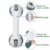 Bathroom Suction Cup Grab Bar – Anti-Slip Support Handle for Smooth Surfaces