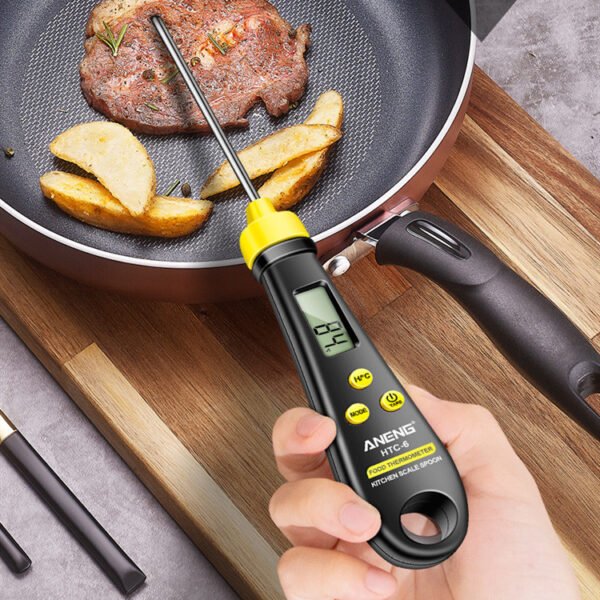 2-in-1 Digital Measuring Spoon Scale with Food Thermometer