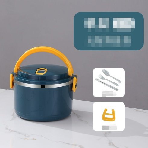 Stainless Steel Insulated Lunch Box with Lid and Cutlery