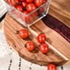 Round Wood and Resin Cutting Board – Decorative Kitchen Serving Tray