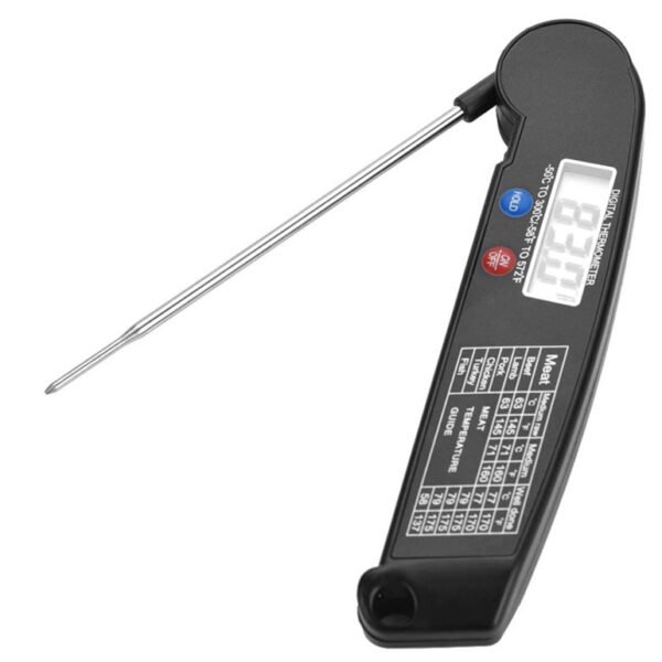 Digital Folding Meat Thermometer – Instant-Read BBQ & Kitchen Food Thermometer