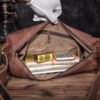 Retro Men's Genuine Cowhide Leather 10-Inch Tablet Shoulder Bag