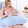 U-Shaped Pregnancy Pillow for Maternity and Side Sleeping Support