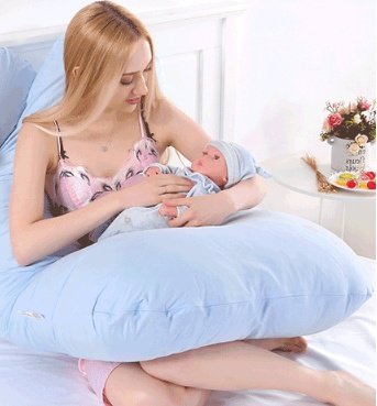 U-Shaped Pregnancy Pillow for Maternity and Side Sleeping Support