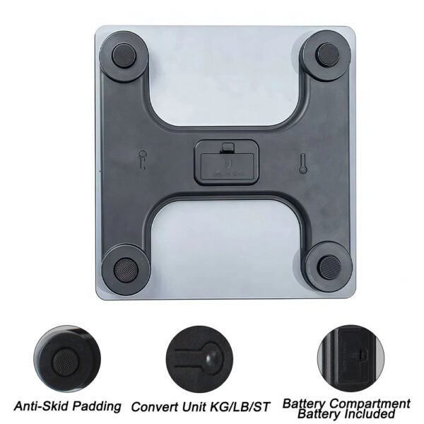 Digital Bathroom Scale – 180 kg Capacity with LED Display