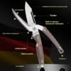 Household Multi-functional Chicken Bone Scissors Stainless Steel Kitchen Food Scissors