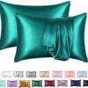 Silk Solid Color Satin Pillowcase Envelope Pillow