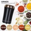 Electric Coffee Grinder Grinding Milling Bean Nut Spice Matte Blade Blender UK