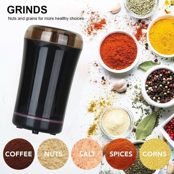 Electric Coffee Grinder Grinding Milling Bean Nut Spice Matte Blade Blender UK