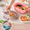 Convenient Insulated Lunch Box European-style Oval Seal