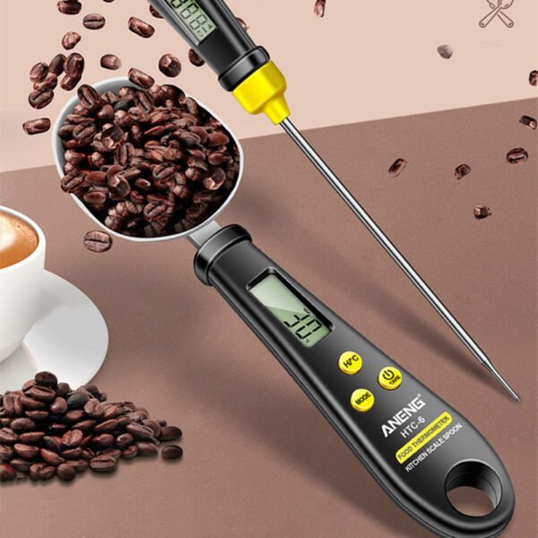 2-in-1 Digital Measuring Spoon Scale with Food Thermometer