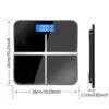 Digital Bathroom Scale with LCD Display – Tempered Glass