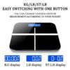 Digital Bathroom Scale with LCD Display – Tempered Glass
