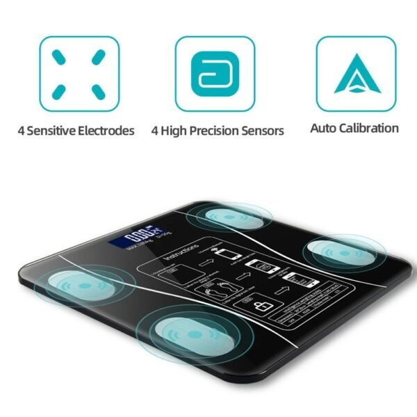 e0437bd7-242e-4719-9c0d-063e915d477e.jpg Bluetooth Smart Body Fat Scale – 180 kg Digital BMI Bathroom Scale