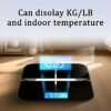 Digital Bathroom Scale with LCD Display – Tempered Glass