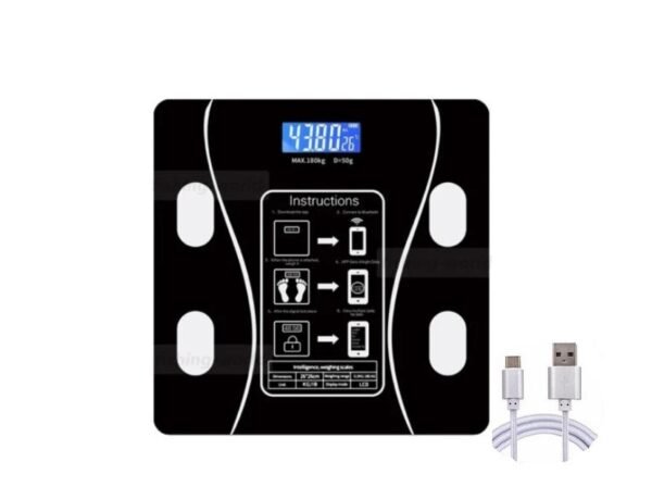 f33e486d-36de-4be0-9f92-f5c7725ddfad.jpg Bluetooth Smart Body Fat Scale – 180 kg Digital BMI Bathroom Scale